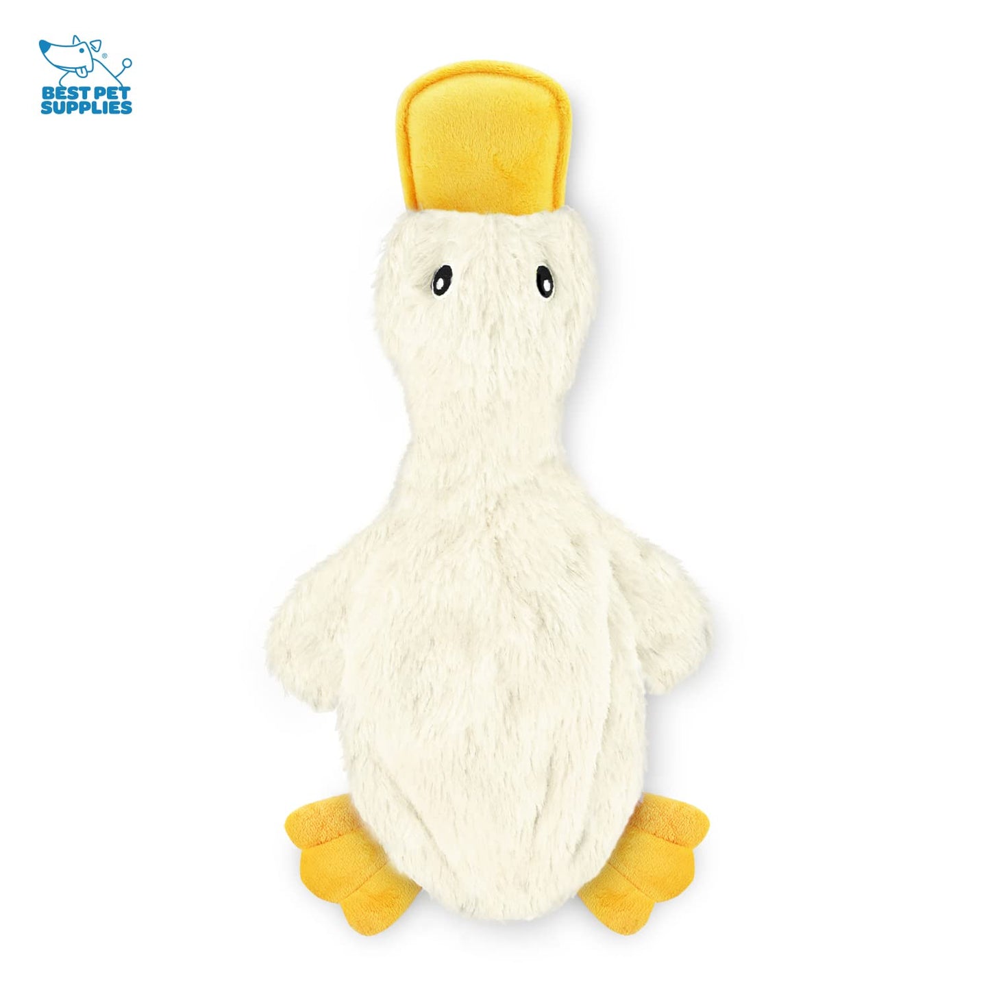 Best Pet Supplies Interactive Bunny Buddy Dog Toy with Crinkle and Squeaky Enrichment for Small and Medium Breed Puppies or Dogs, Cute and Plush - Bunny (Beige)