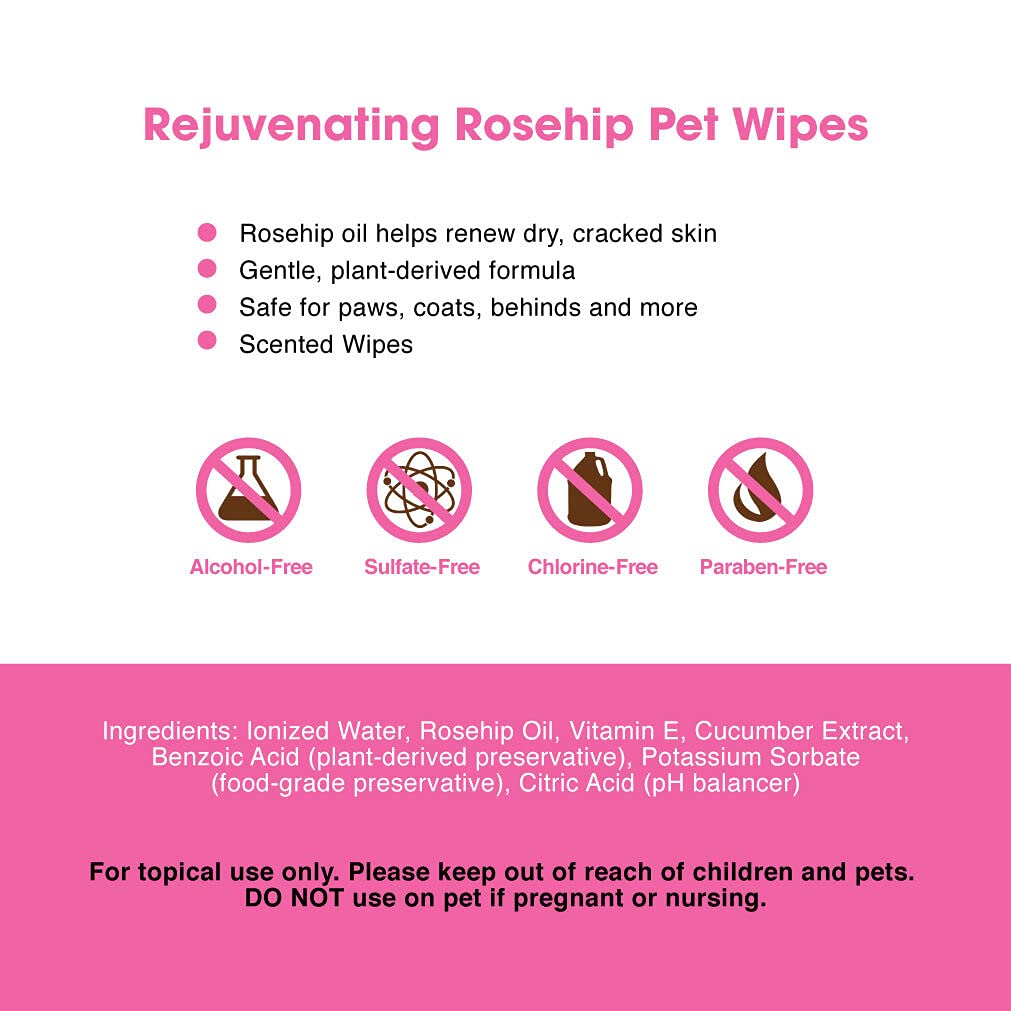 Best Pet Supplies 8" x 9" Pet Grooming Wipes for Dogs & Cats, 100 Pack, Plant-Based Deodorizer for Coats & Dry, Itchy, or Sensitive Skin, Clean Ears, Paws, & Butt - Calming Lavender