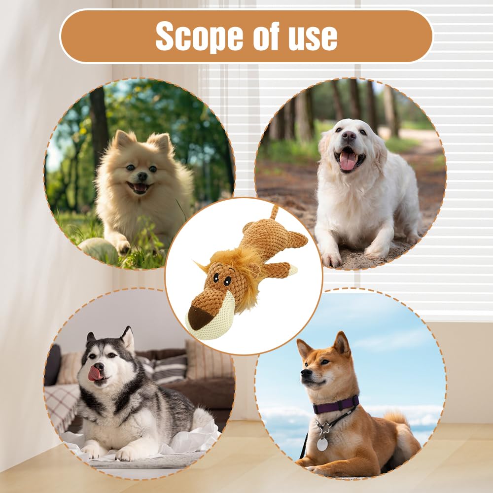 Dog Plush Toys for Aggressive Chewers, 2024 New Dog Toys Indestructible Dog Squeaky Toys Dog Puppy Chew Toys, Durable Chew Toys Dog Plush Toy to Keep Them Busy (Green Wolf)