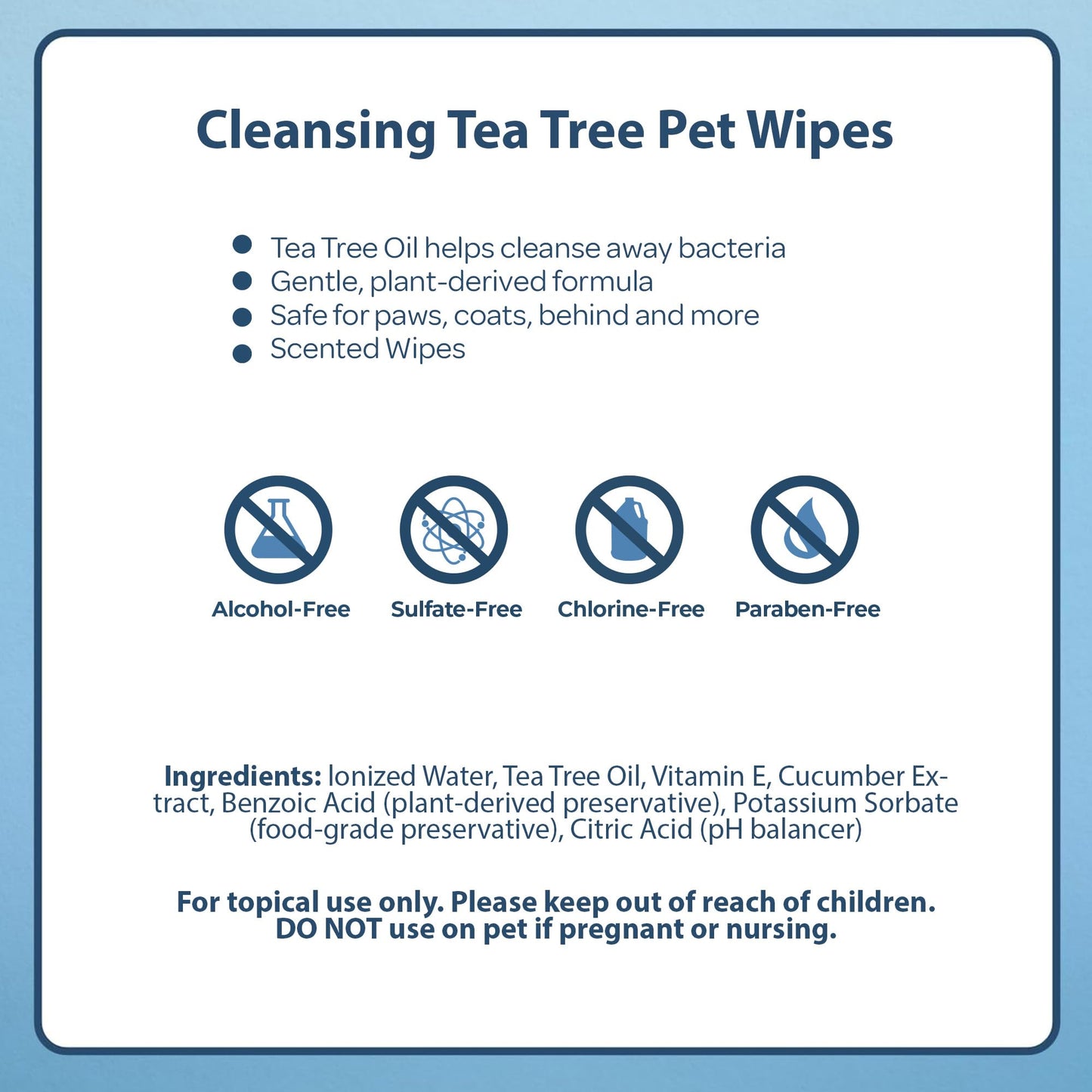 Best Pet Supplies 8" x 9" Pet Grooming Wipes for Dogs & Cats, 100 Pack, Plant-Based Deodorizer for Coats & Dry, Itchy, or Sensitive Skin, Clean Ears, Paws, & Butt - Calming Lavender